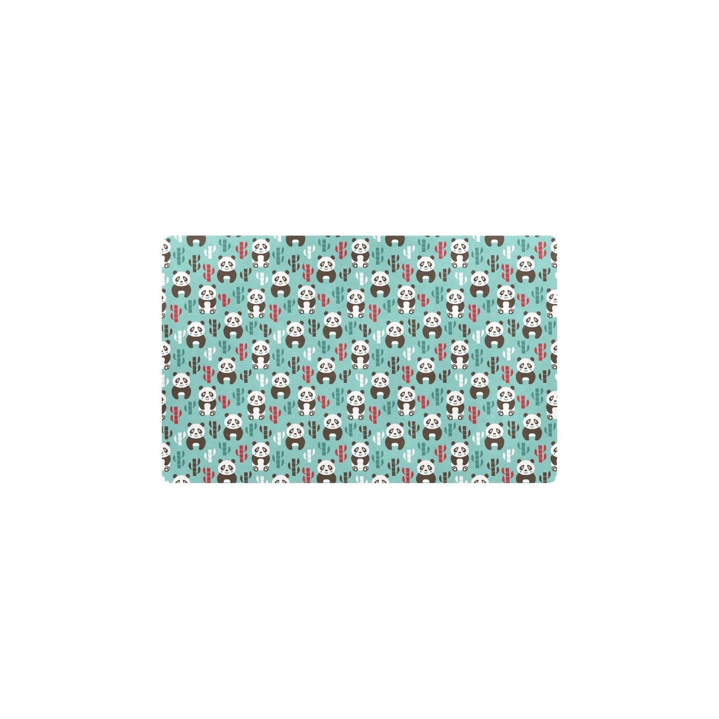 Panda Bear Cute Themed Print Kitchen Mat