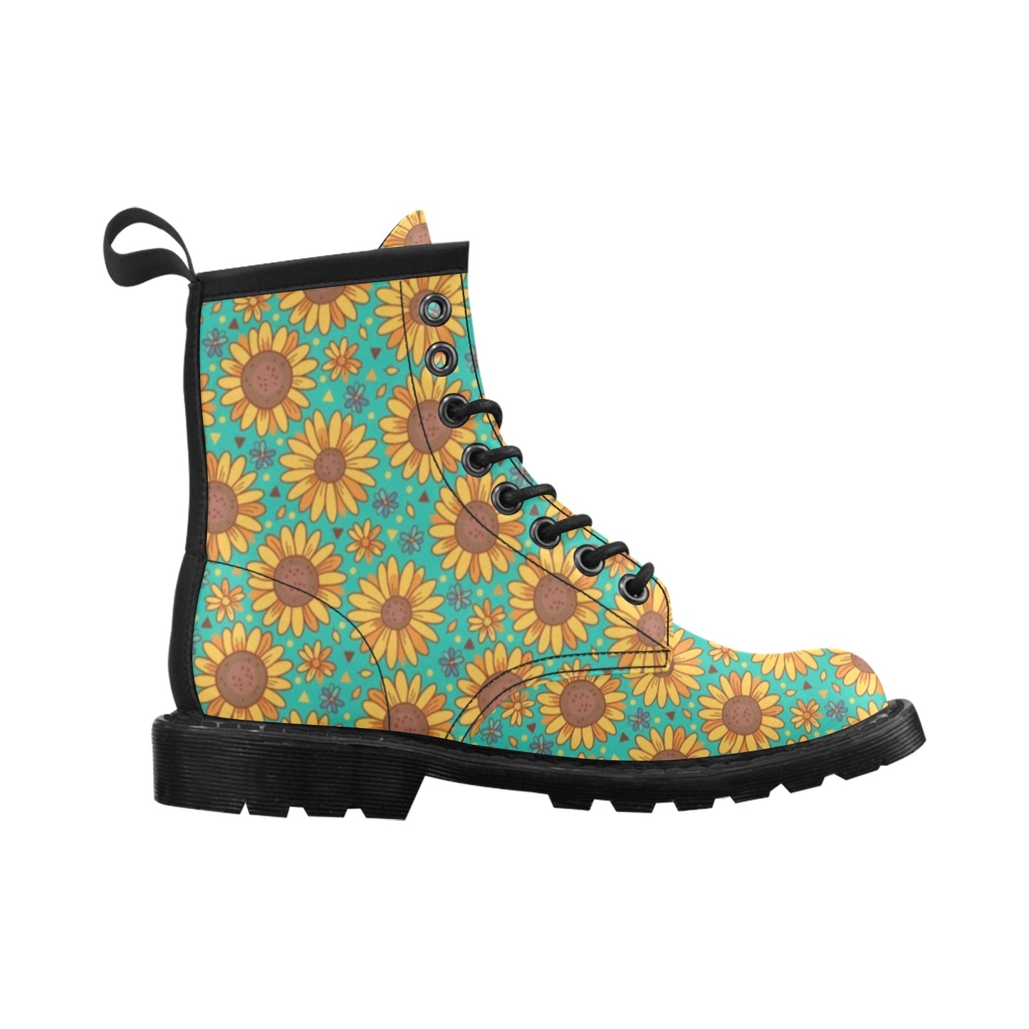 Sunflower Pattern Print Design SF013 Women's Boots