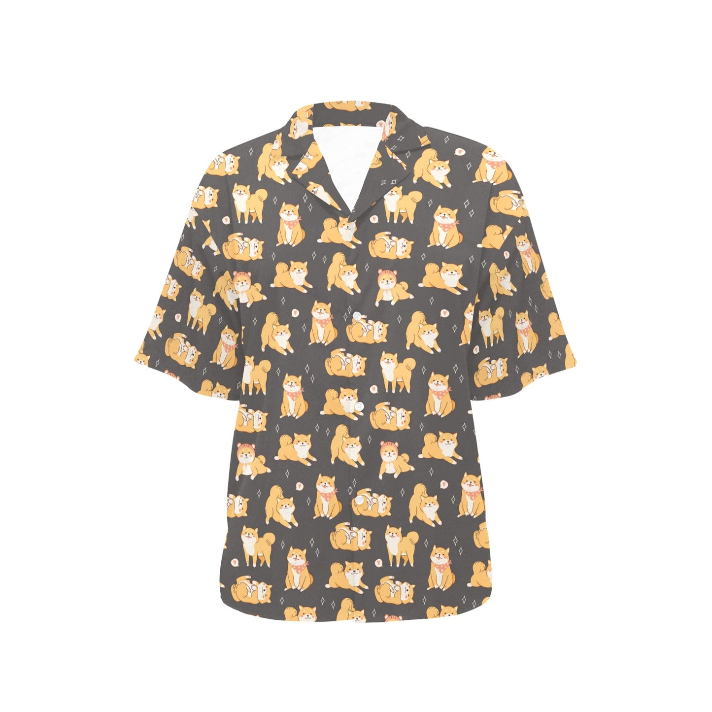 Shiba Inu Print Design LKS309 Women's Hawaiian Shirt