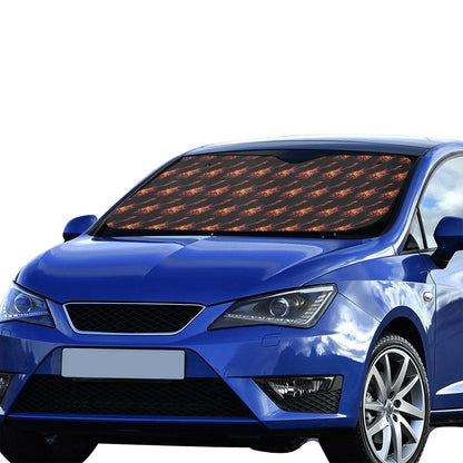 Electric Guitar Print Design LKS406 Car front Windshield Sun Shade