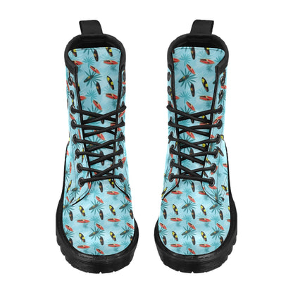 Surfboard Themed Pattern Women's Boots