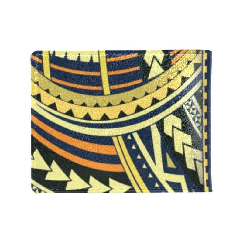 Polynesian Tattoo Print Men's ID Card Wallet