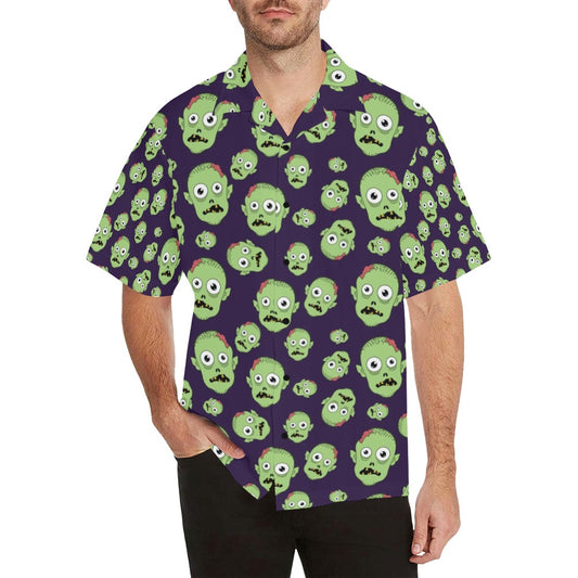 Zombie Print Design LKS303 Men's Hawaiian Shirt