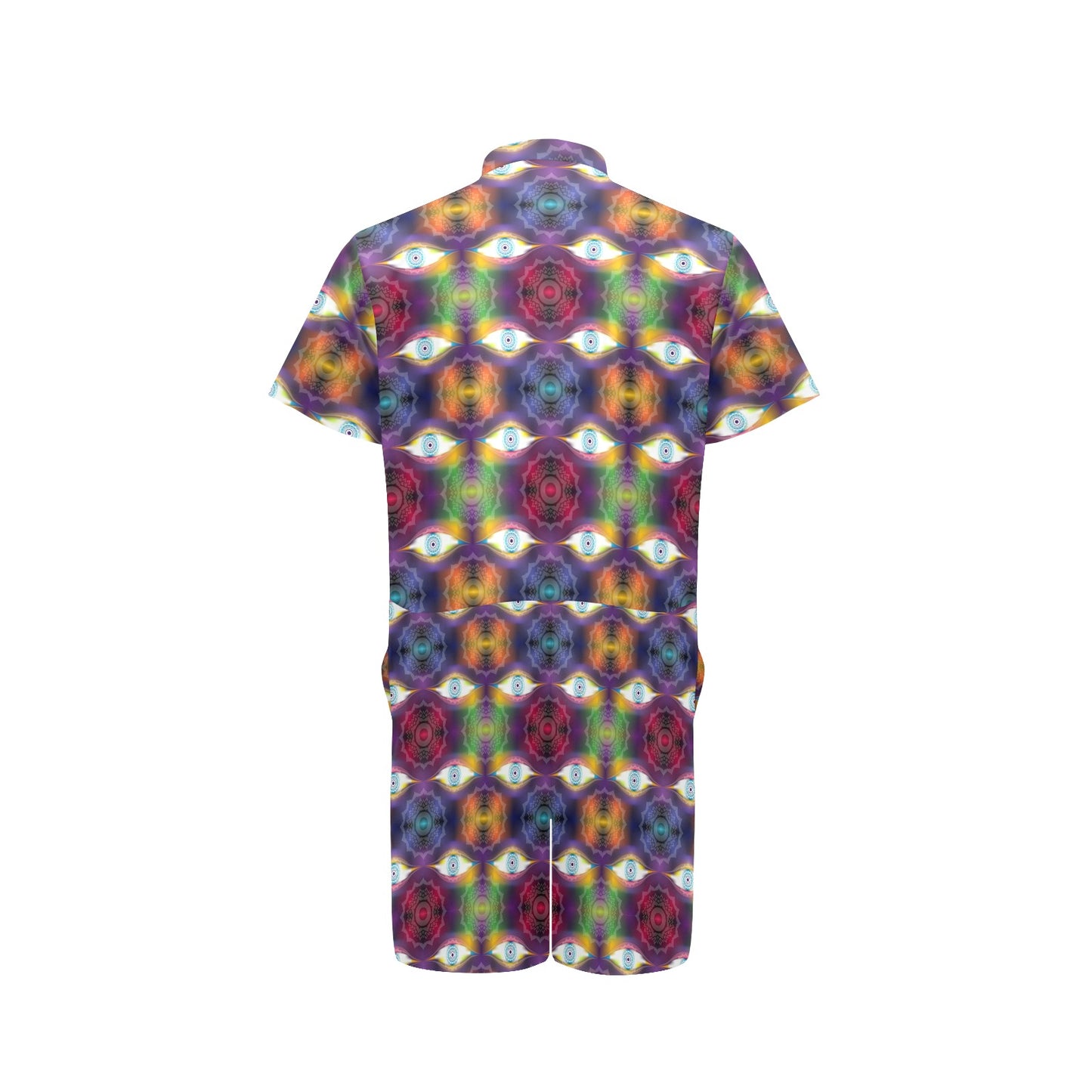 Chakra Eye Print Pattern Men's Romper