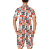 Music Note Design Themed Print Men's Romper