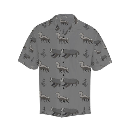 Skunk Print Design LKS301 Men's Hawaiian Shirt