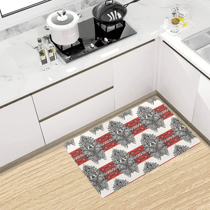 Native Indian Wolf Kitchen Mat