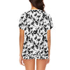 Yin Yang Print Design LKS302 Women's Short Pajama Set