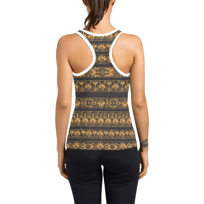 Ancient Greek Print Design LKS303 Women's Racerback Tank Top