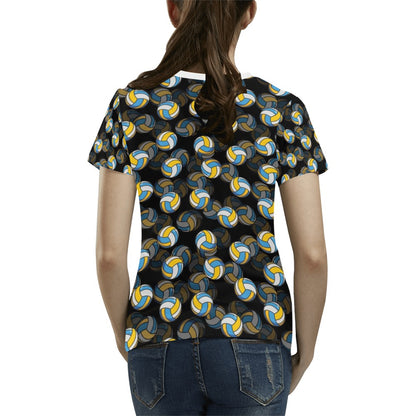 Volleyball Print Design LKS302 Women's  T-shirt