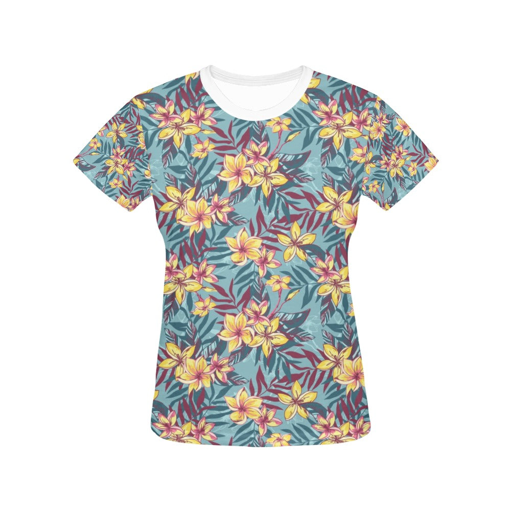 Summer Floral Print Design LKS304 Women's  T-shirt