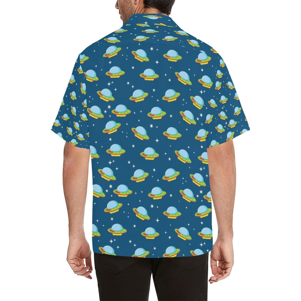 UFO Print Design LKS305 Men's Hawaiian Shirt