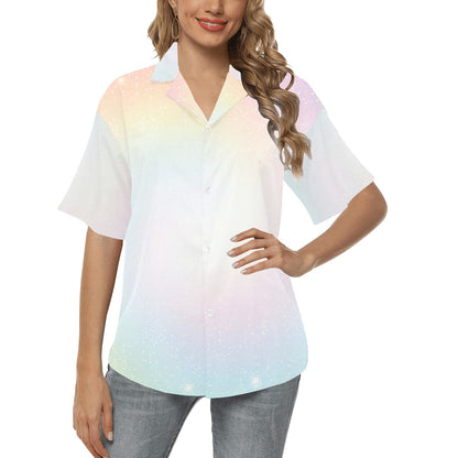 Nebula Pattern Print Design A02 Women's Hawaiian Shirt