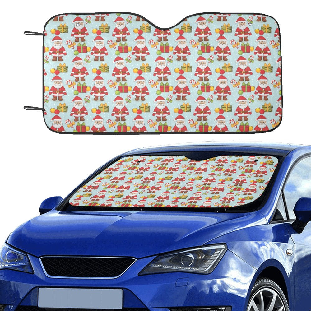 Santa Christmas Themed Print Design LKS303 Car front Windshield Sun Shade