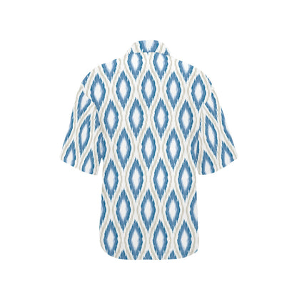Ikat Pattern Print Design 02 Women's Hawaiian Shirt