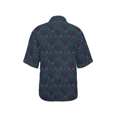 Celestial Pattern Print Design 06 Women's Hawaiian Shirt