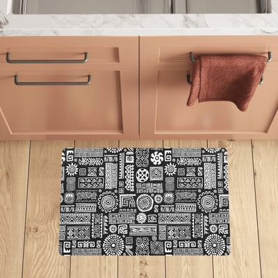 Polynesian Pattern Print Design A02 Kitchen Mat