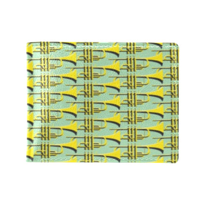 Trumpet Vintage Design Print Men's ID Card Wallet