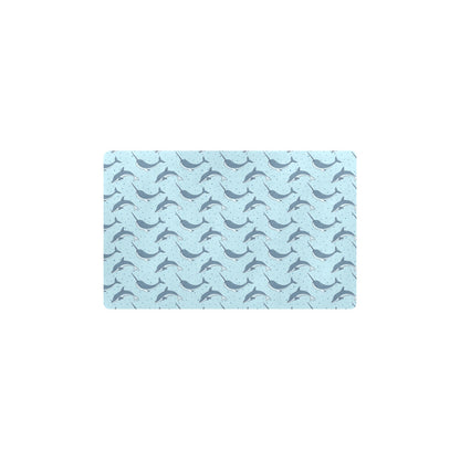 Narwhal Dolphin Print Kitchen Mat