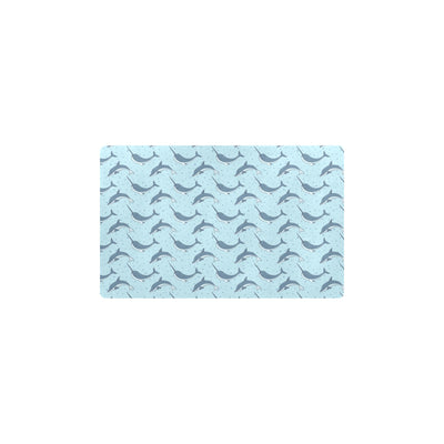 Narwhal Dolphin Print Kitchen Mat