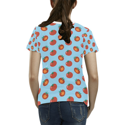 Tomato Print Design LKS304 Women's  T-shirt