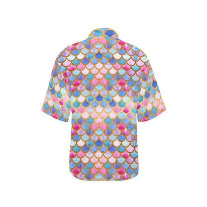 Scales Print Design LKS401 Women's Hawaiian Shirt