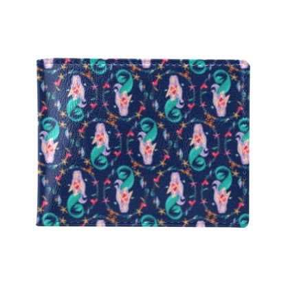 Mermaid Girl Cute Design Print Men's ID Card Wallet