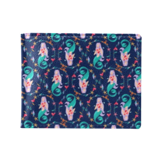 Mermaid Girl Cute Design Print Men's ID Card Wallet