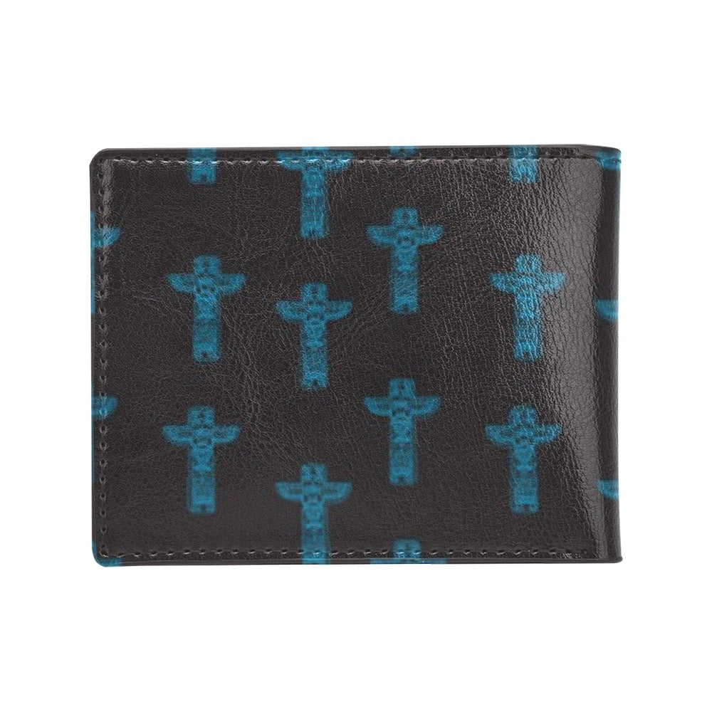 Totem Print Design LKS304 Men's ID Card Wallet
