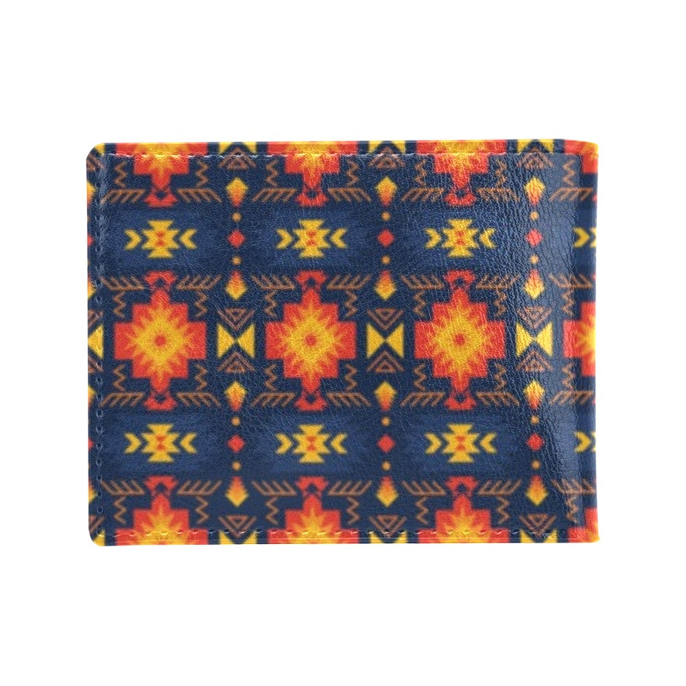 Southwest Pattern Print Design LKS307 Men's ID Card Wallet