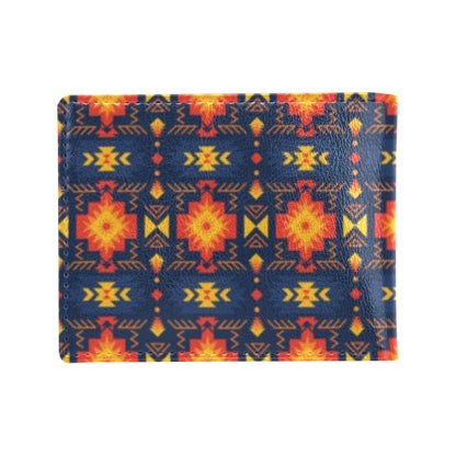 Southwest Pattern Print Design LKS307 Men's ID Card Wallet