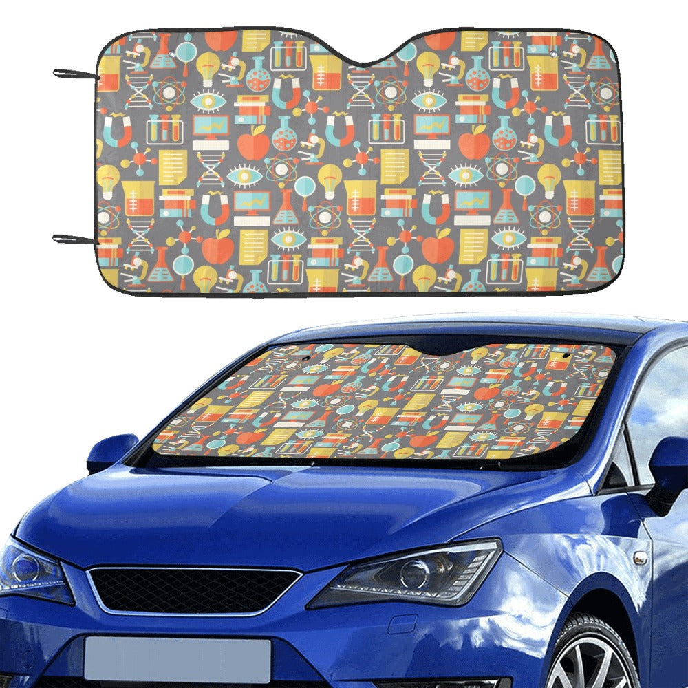 Science Print Design LKS302 Car front Windshield Sun Shade