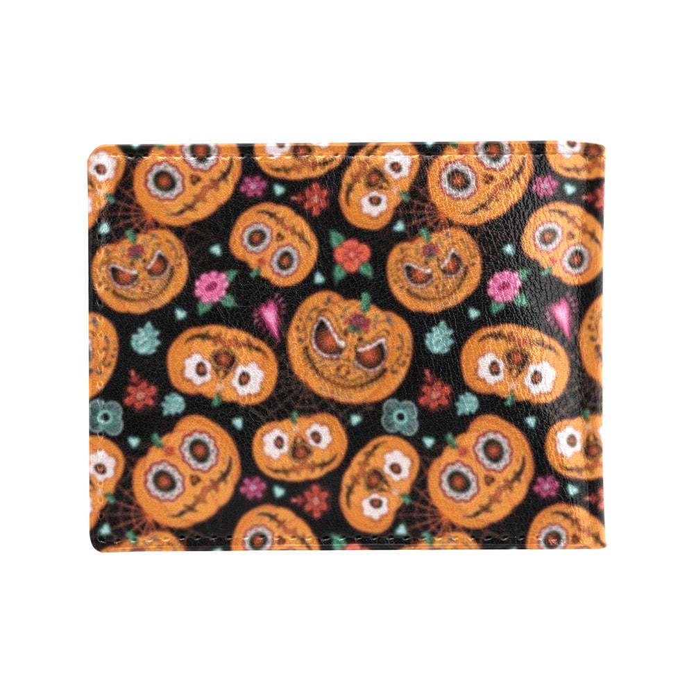 Halloween Print Design LKS402 Men's ID Card Wallet