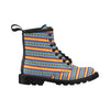 Mexican Blanket ZigZag Print Pattern Women's Boots