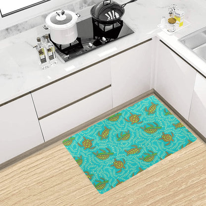 Sea Turtle Pattern Print Design T010 Kitchen Mat