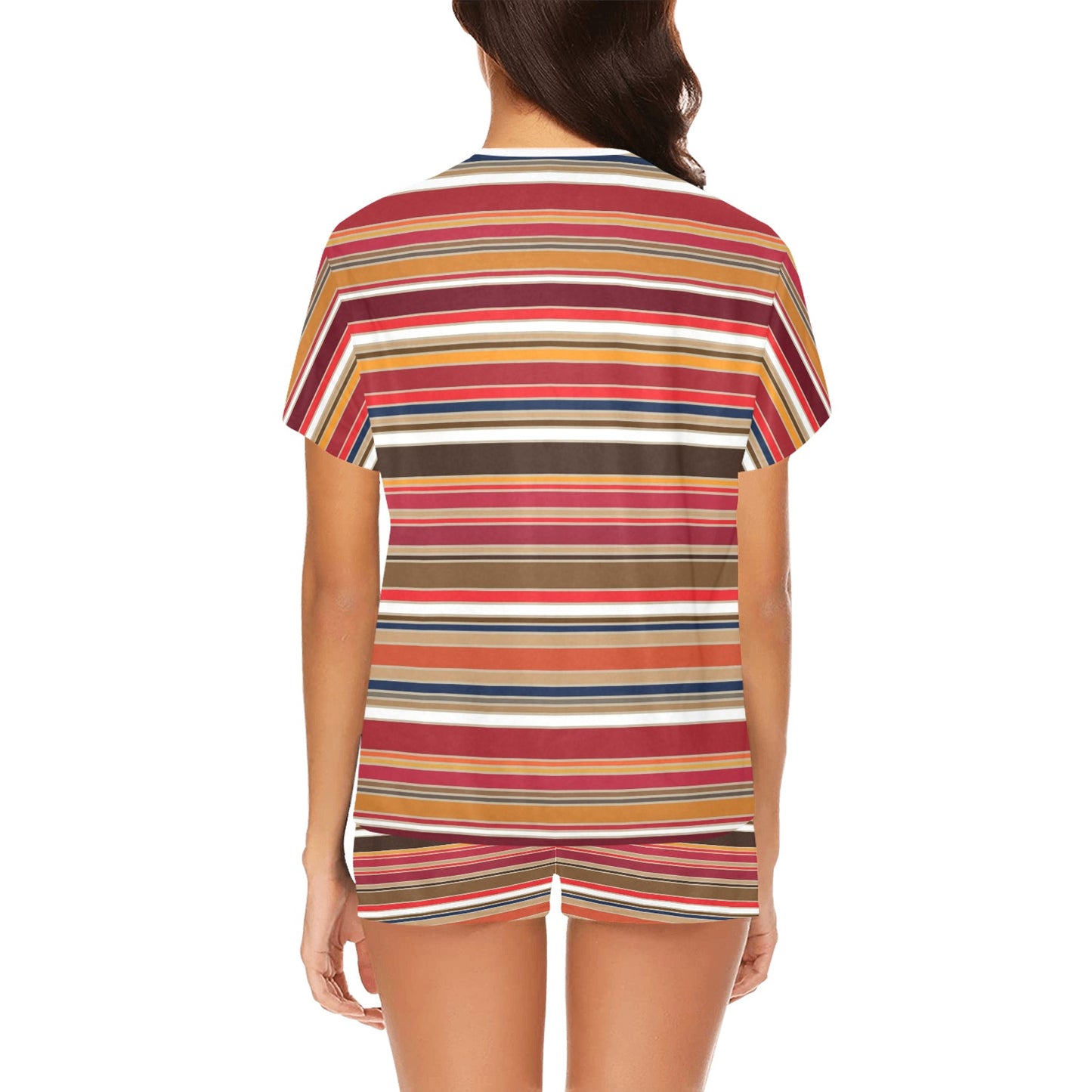 Serape Print Design LKS301 Women's Short Pajama Set