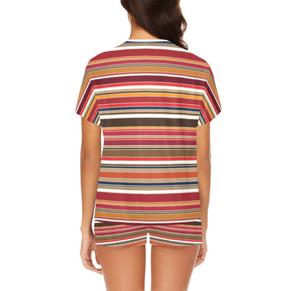 Serape Print Design LKS301 Women's Short Pajama Set