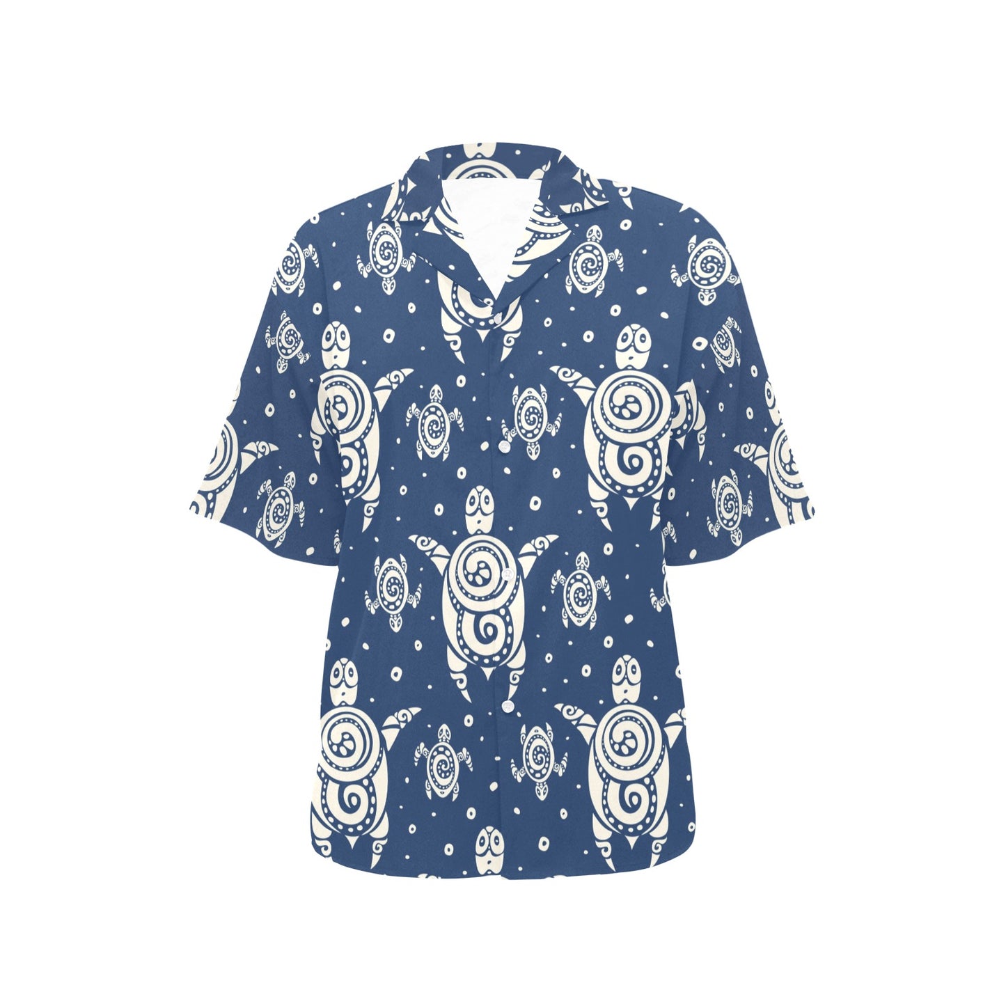 Sea Turtle Tribal Women's Hawaiian Shirt