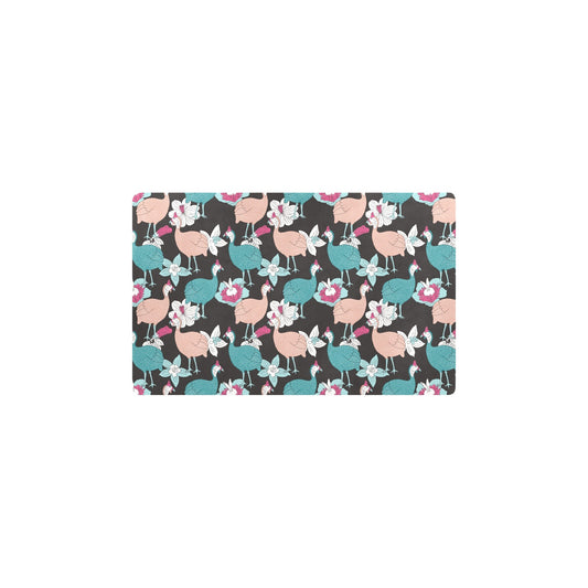 Guinea Fowl Pattern Print Design 03 Kitchen Mat