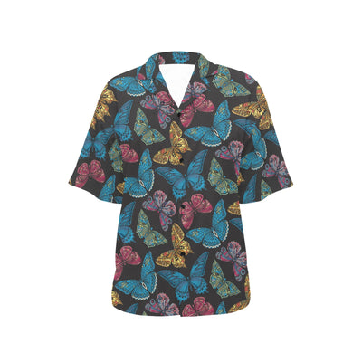 Butterfly Mandala Style Women's Hawaiian Shirt