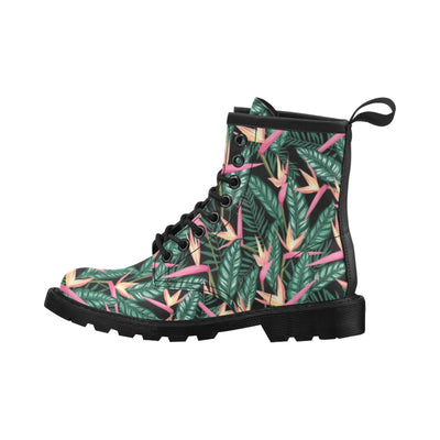 Bird Of Paradise Pattern Print Design BOP03 Women's Boots