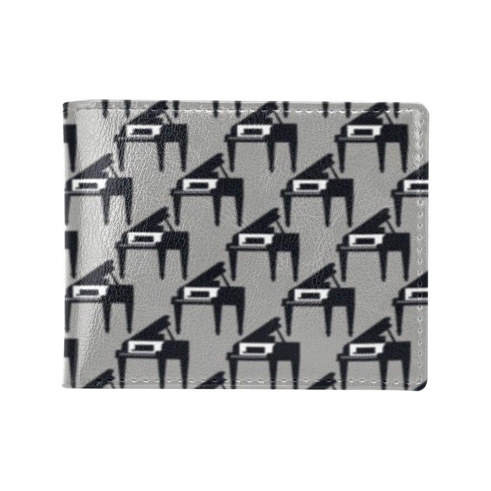 Piano Print Design LKS404 Men's ID Card Wallet