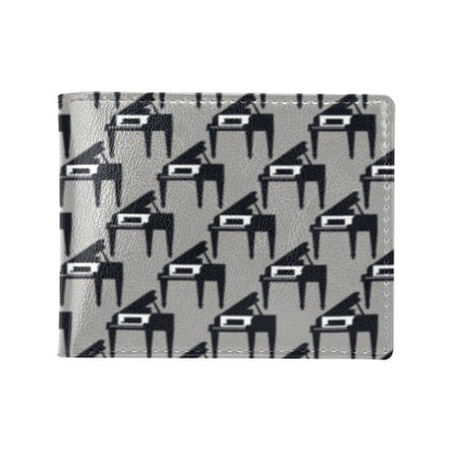 Piano Print Design LKS404 Men's ID Card Wallet