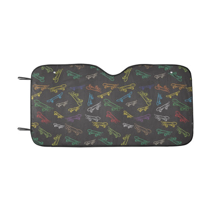 Skateboard Print Design LKS301 Car front Windshield Sun Shade
