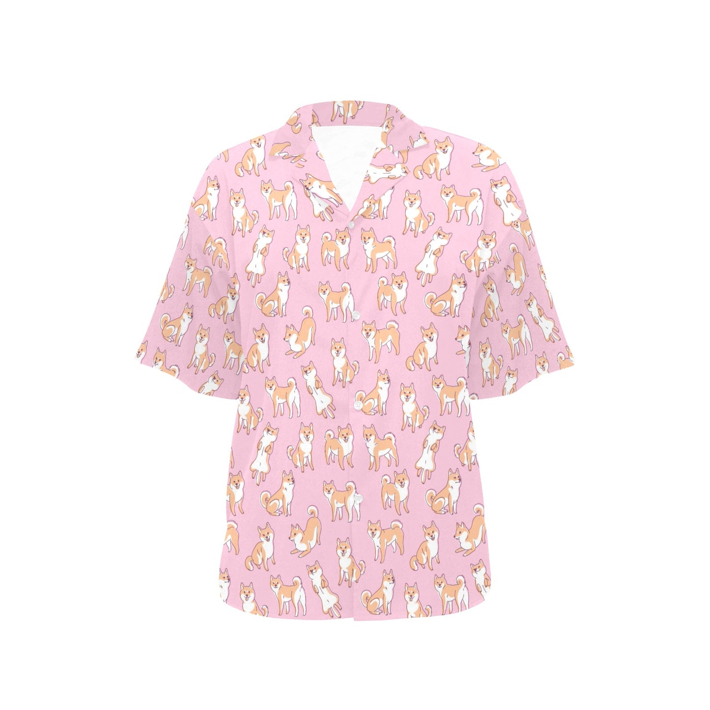 Shiba Inu Print Design LKS303 Women's Hawaiian Shirt