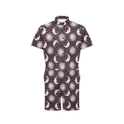 Sun Moon Face Men's Romper