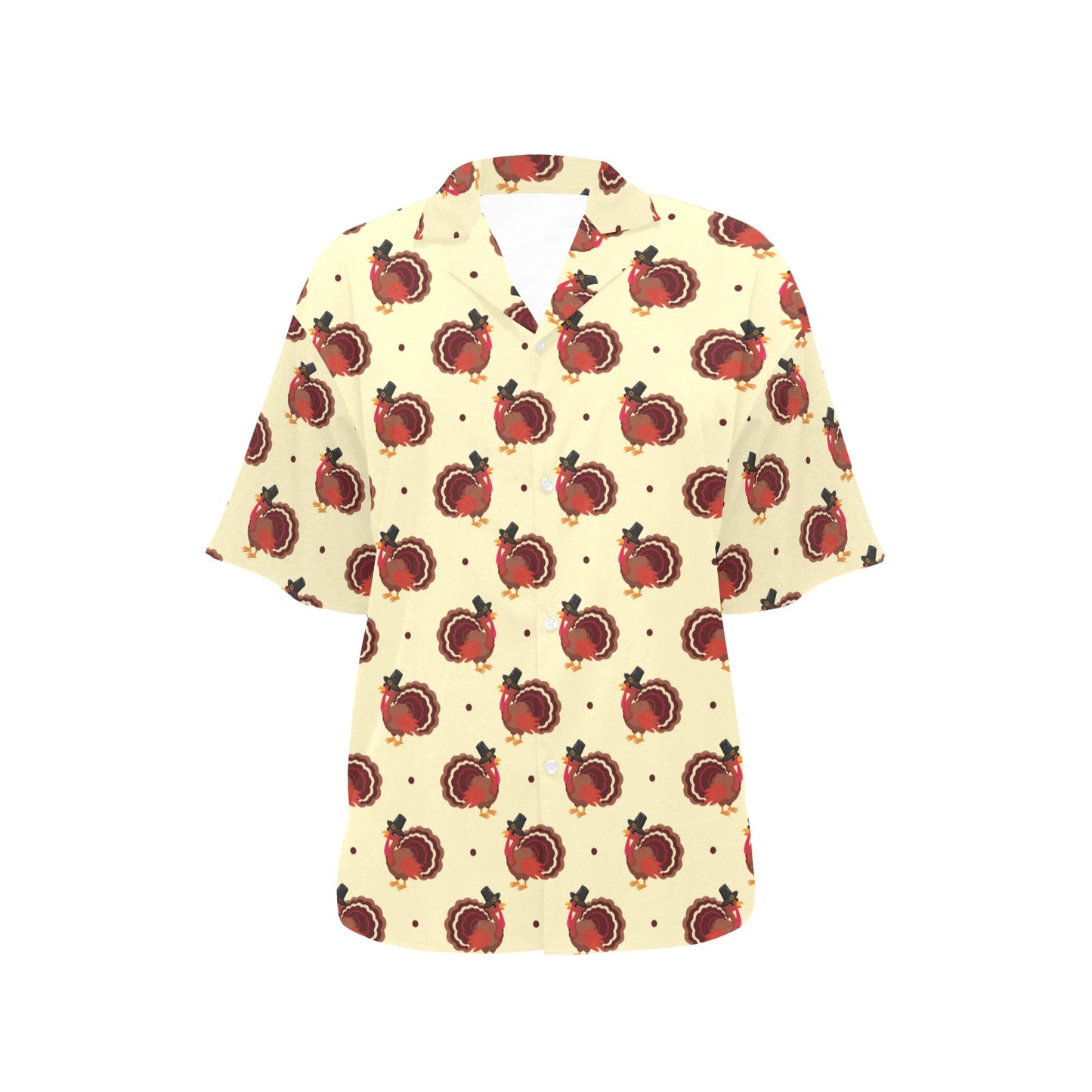 Thanksgiving Print Design LKS3010 Women's Hawaiian Shirt