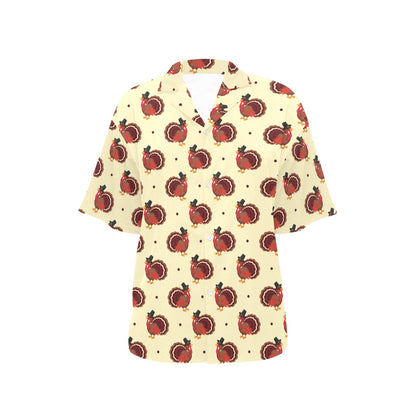 Thanksgiving Print Design LKS3010 Women's Hawaiian Shirt