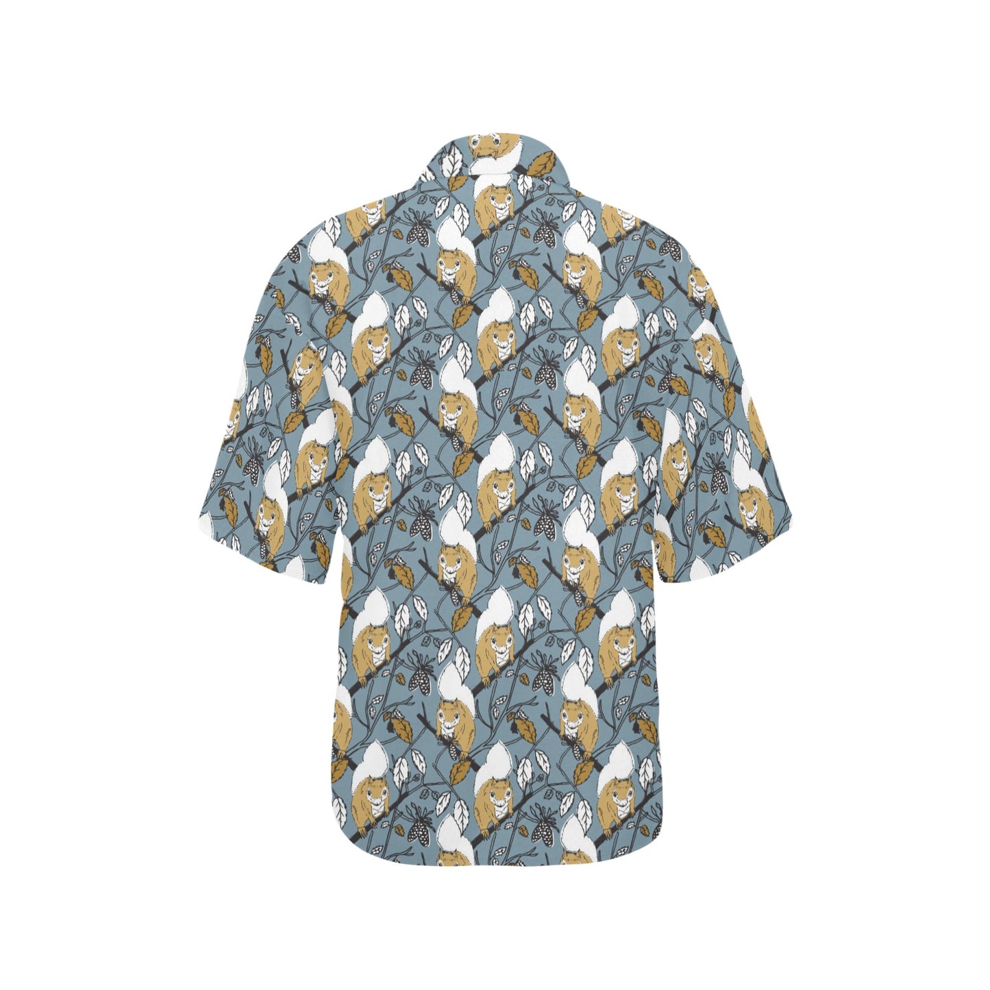 Squirrel Print Design LKS305 Women's Hawaiian Shirt
