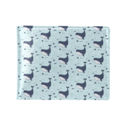 Whale Cute Design Themed Print Men's ID Card Wallet